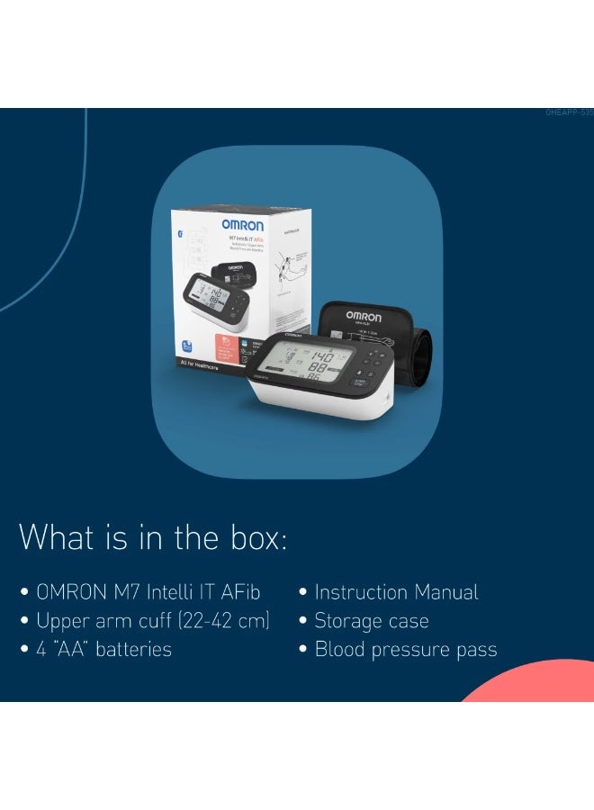 Omron M7 Afib Upper Arm Automatic Blood Pressure Monitor (New Version) - Image 2